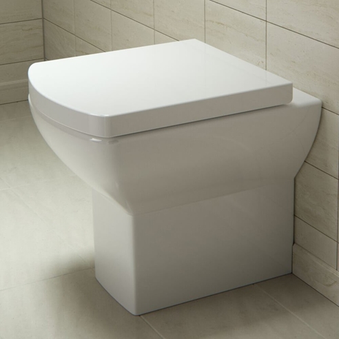 Saneux I-Line Short Projection Back to Wall Rimless Toilet & Soft Close Seat